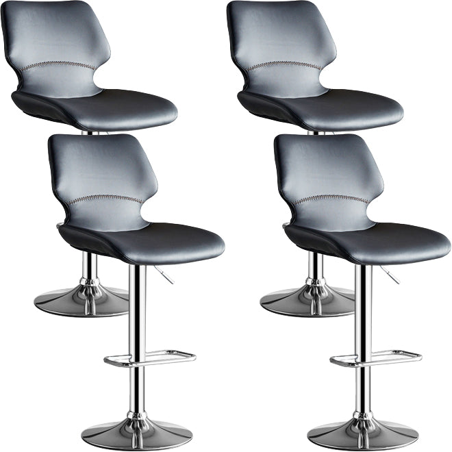 Modern Liftable Bar-stool Metal Counter Bar Stool with Metal Legs for Kitchen