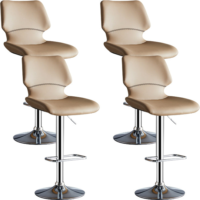 Modern Liftable Bar-stool Metal Counter Bar Stool with Metal Legs for Kitchen