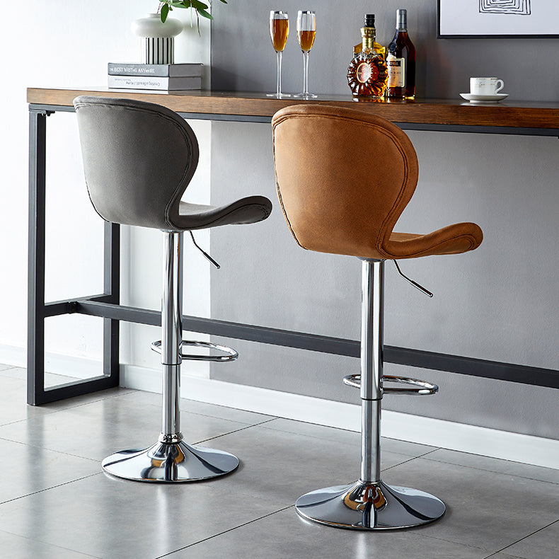 Modern Liftable Bar-stool Metal Counter Bar Stool with Metal Legs for Kitchen