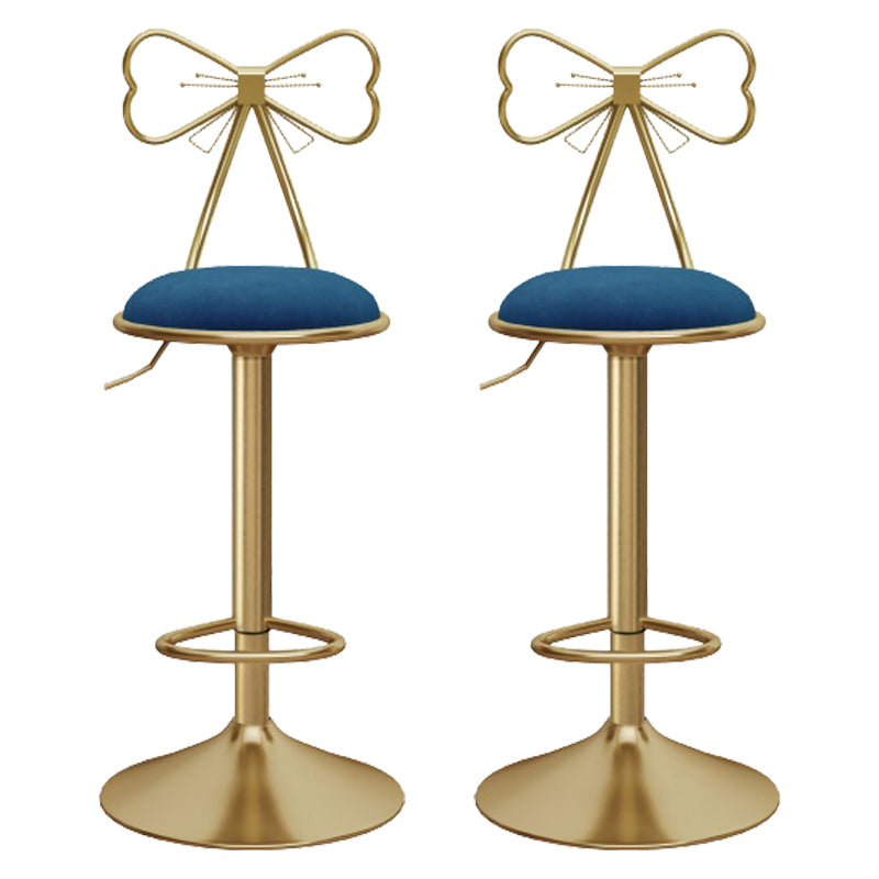 Upholstered Bar Stools Adjustable Height Scandinavian Counter-height Stool