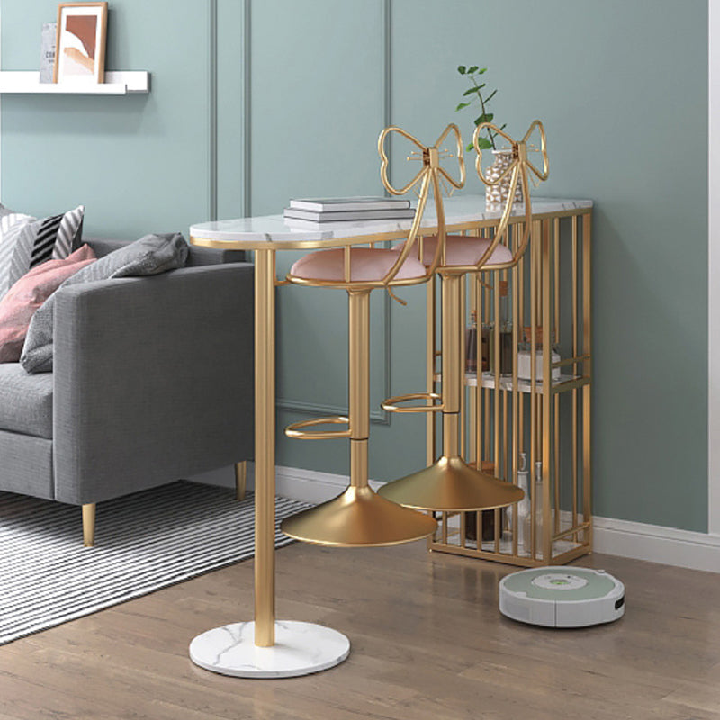 Upholstered Bar Stools Adjustable Height Scandinavian Counter-height Stool