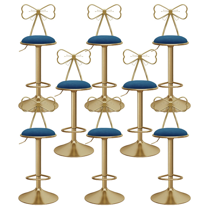 Upholstered Bar Stools Adjustable Height Scandinavian Counter-height Stool