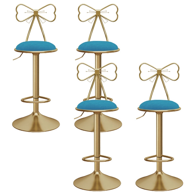 Upholstered Bar Stools Adjustable Height Scandinavian Counter-height Stool