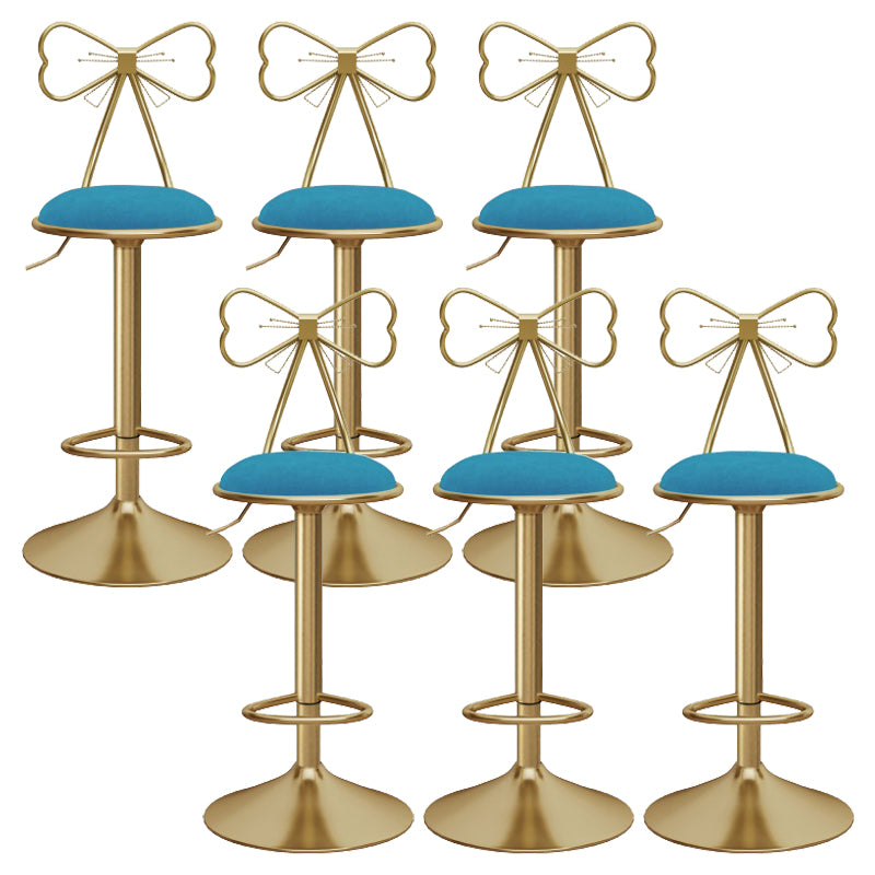 Upholstered Bar Stools Adjustable Height Scandinavian Counter-height Stool