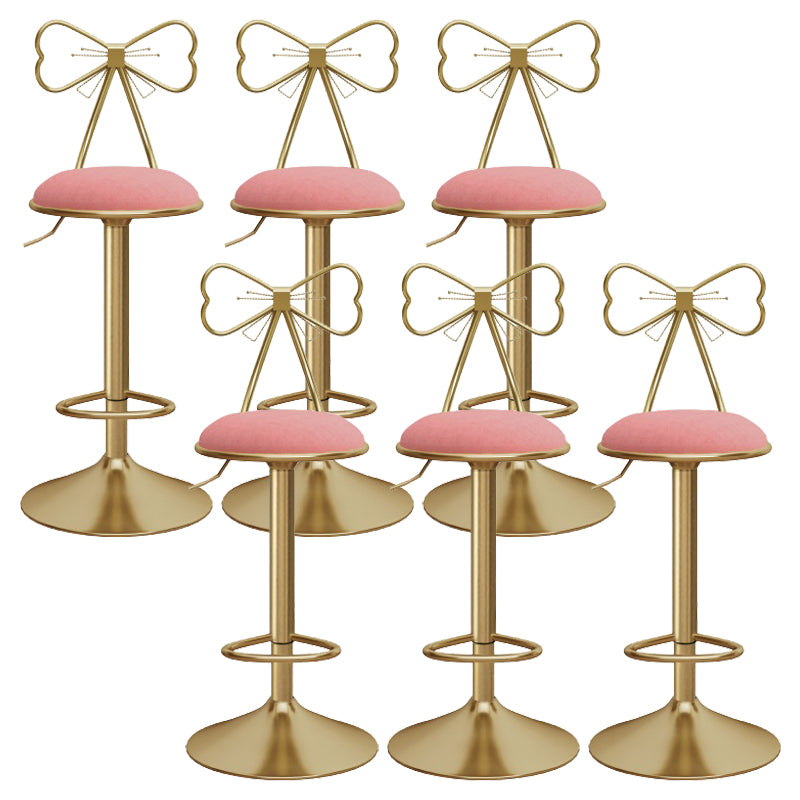 Upholstered Bar Stools Adjustable Height Scandinavian Counter-height Stool