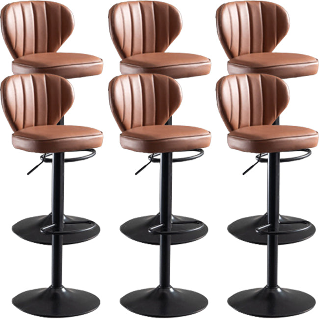 Modern Liftable Bar-stool Metal Counter Bar Stool with Metal Legs for Restaurant