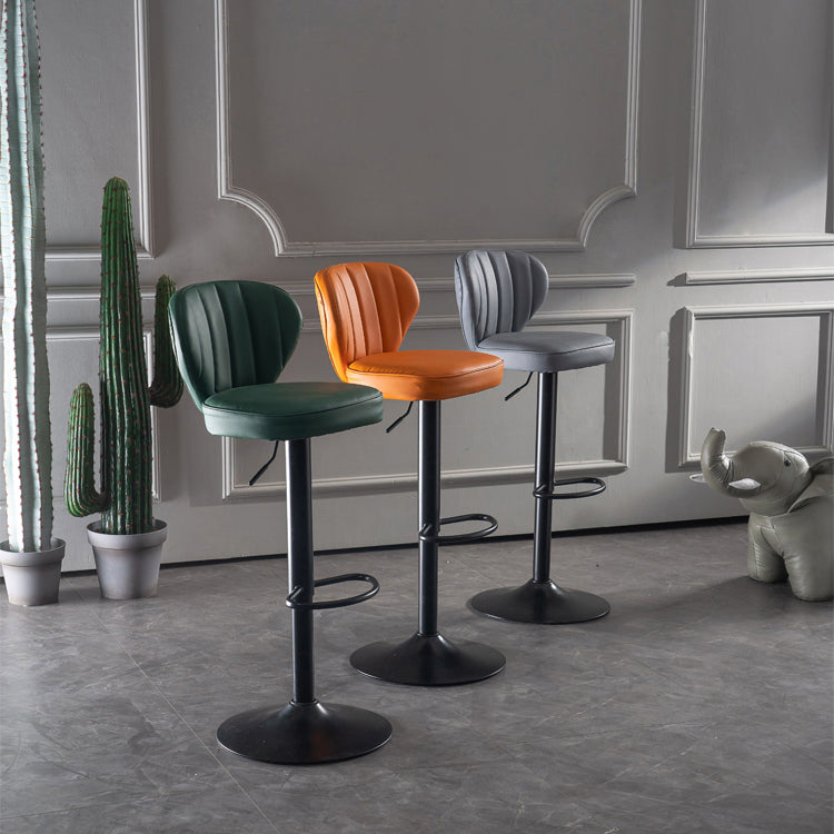 Modern Liftable Bar-stool Metal Counter Bar Stool with Metal Legs for Restaurant