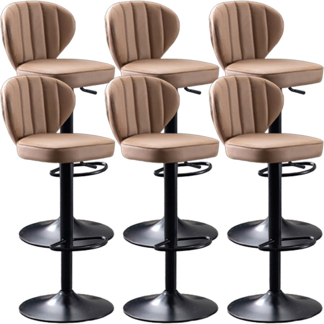 Modern Liftable Bar-stool Metal Counter Bar Stool with Metal Legs for Restaurant