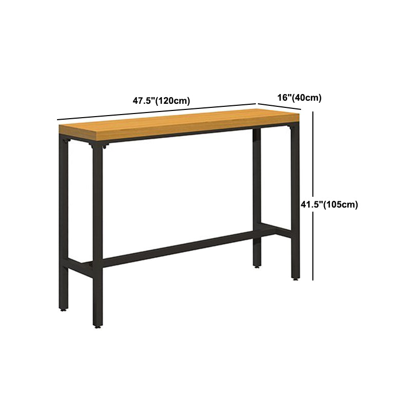 Modern 1/6/11 Pieces Bar Table Set Rectangle Pine Wood Counter Table with High Stools