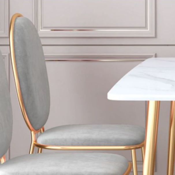 Nordic 1/2/5 Pieces Dining Set Rectangle Stone Dining Table for Dining Room