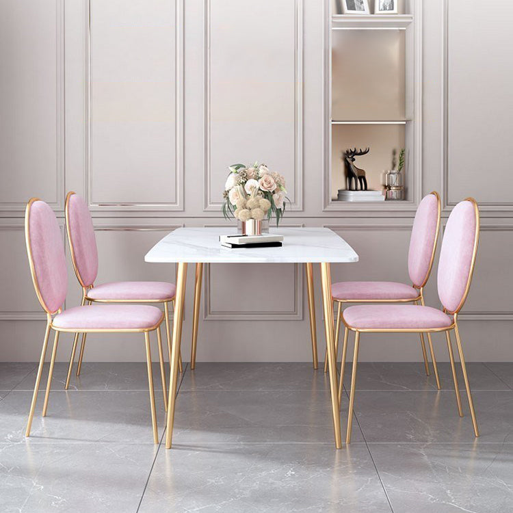 Nordic 1/2/5 Pieces Dining Set Rectangle Stone Dining Table for Dining Room