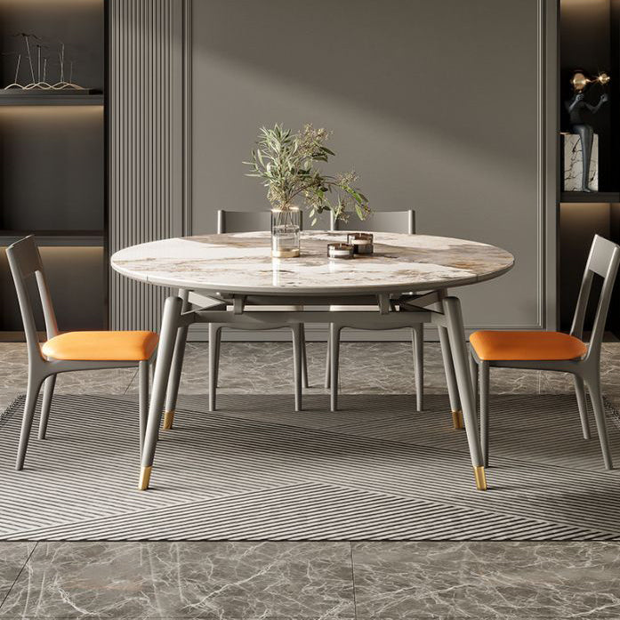 Modern Extensible Dining Table Set 1/2/5/7 Pieces Home Dining Room Set