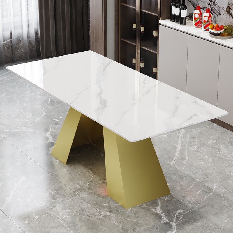 Nordic 1/5 Pieces Dining Set Rectangle Stone Dining Table for Kitchen Dining Room
