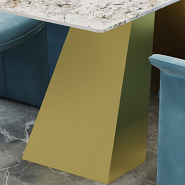 Nordic 1/5 Pieces Dining Set Rectangle Stone Dining Table for Kitchen Dining Room