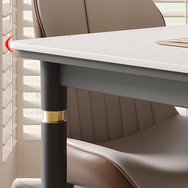 Nordic 1/4/5/7 Pieces Dining Set Rectangle Stone Dining Table for Dining Room Kitchen