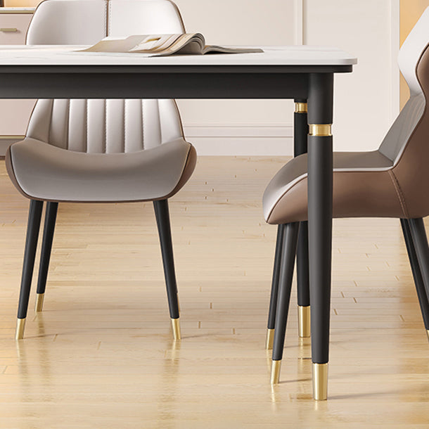 Nordic 1/4/5/7 Pieces Dining Set Rectangle Stone Dining Table for Dining Room Kitchen