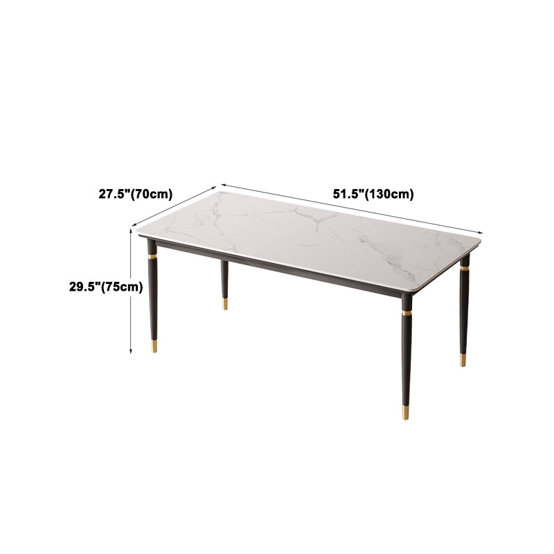 Nordic 1/4/5/7 Pieces Dining Set Rectangle Stone Dining Table for Dining Room Kitchen