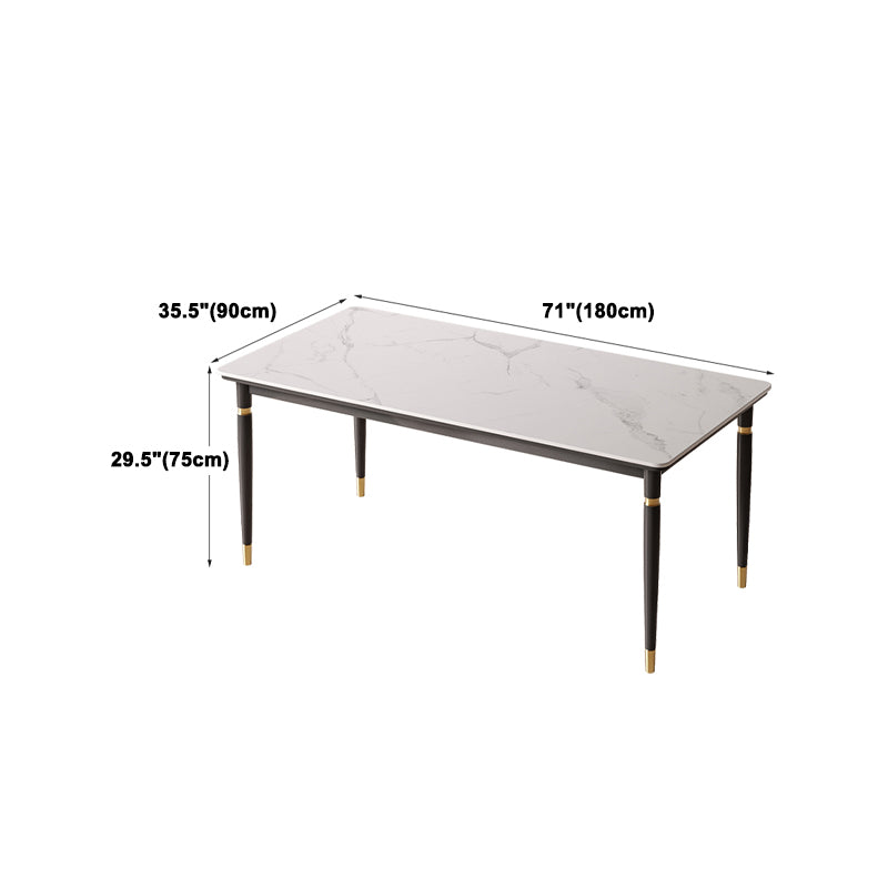Nordic 1/4/5/7 Pieces Dining Set Rectangle Stone Dining Table for Dining Room Kitchen