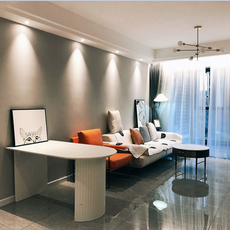 White Dining Table Contemporary Style Dinette Table for Kitchen  Home