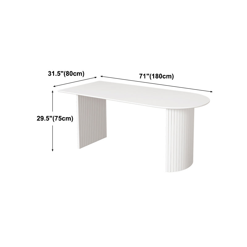 White Dining Table Contemporary Style Dinette Table for Kitchen  Home