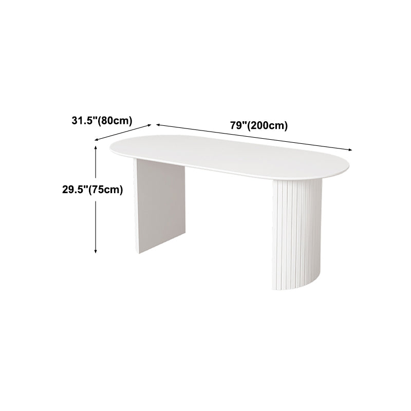 White Dining Table Contemporary Style Dinette Table for Kitchen  Home