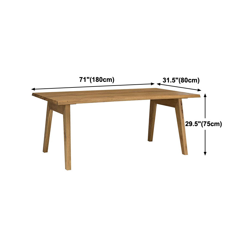 Rectangle Shape Dining Room Table Modern Pine Solid Wood Kitchen Desk