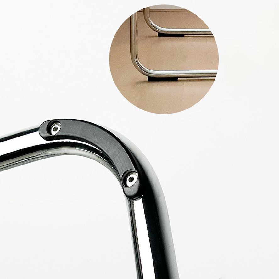 Acrylic Dining Armchair Contemporary Side Chair with Silver Base