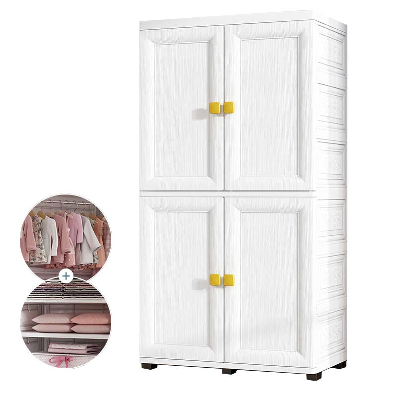 Contemporary Style Wardrobe Plastic Bedroom Wardrobe Closet with Storage