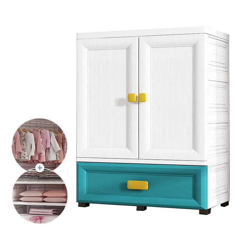 Contemporary Style Wardrobe Plastic Bedroom Wardrobe Closet with Storage
