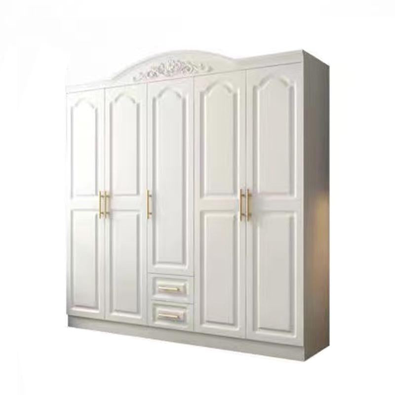 French Country Wardrobe White Wooden Wardrobe Closet for Bedroom