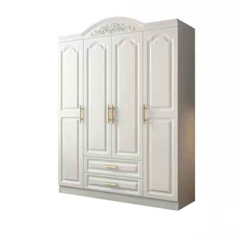 French Country Wardrobe White Wooden Wardrobe Closet for Bedroom