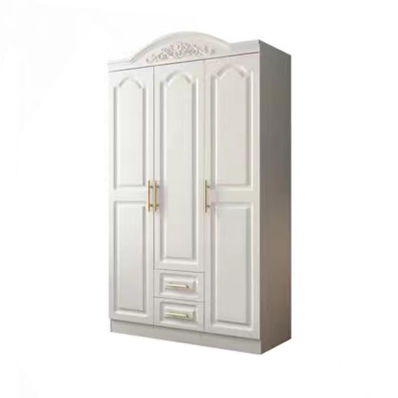 French Country Wardrobe White Wooden Wardrobe Closet for Bedroom