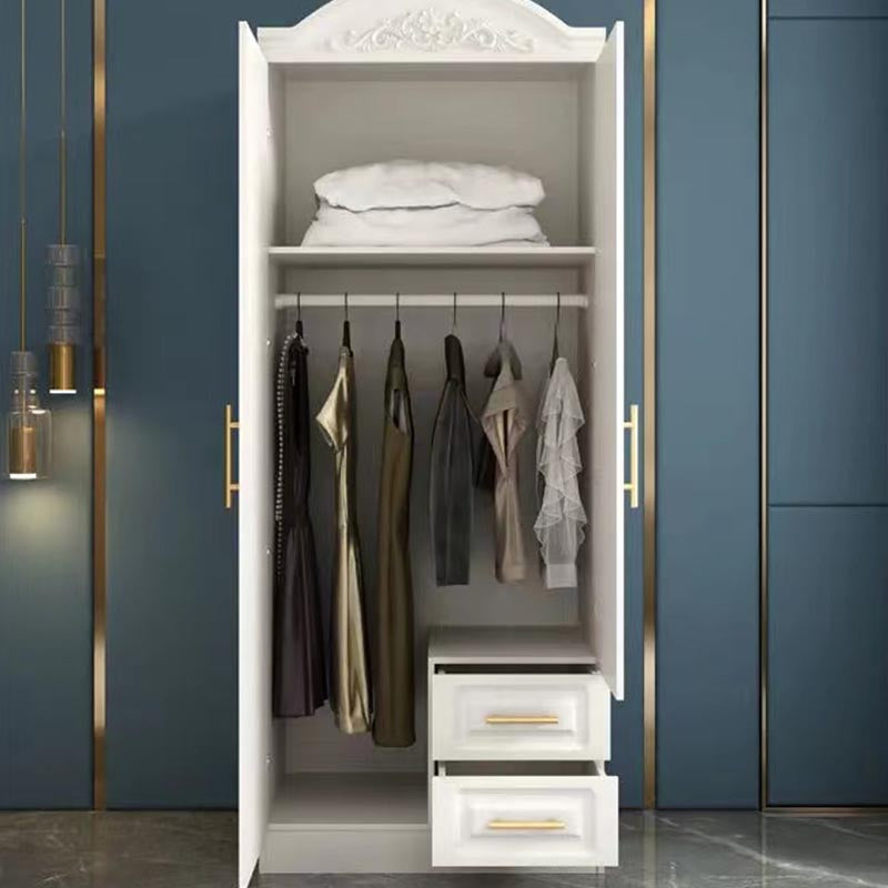 French Country Wardrobe White Wooden Wardrobe Closet for Bedroom