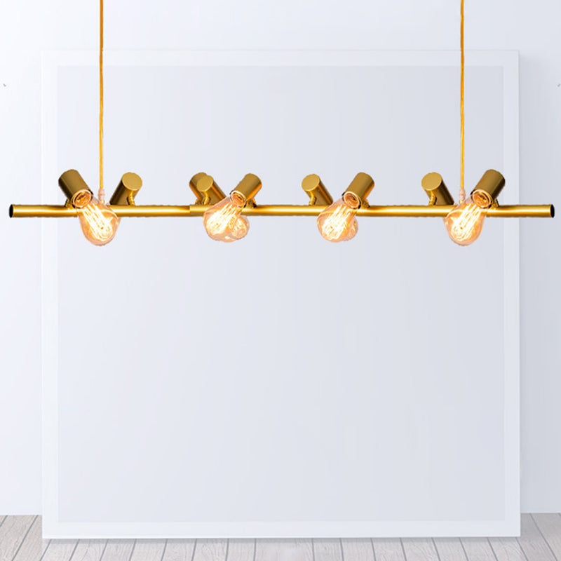 Adjustable Length Hanging Lamp Post-Modern Style Metal Island Light for  Kitchen
