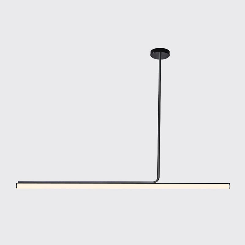Modern Strip Chandelier Lighting Metal LED Dining Room Island Chandelier