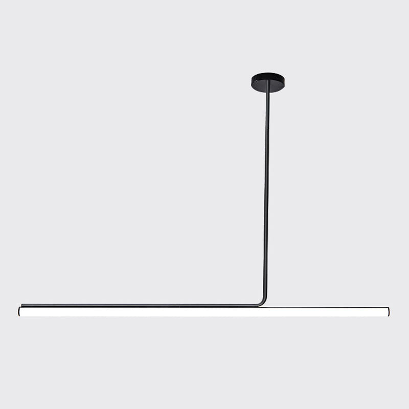 Modern Strip Chandelier Lighting Metal LED Dining Room Island Chandelier