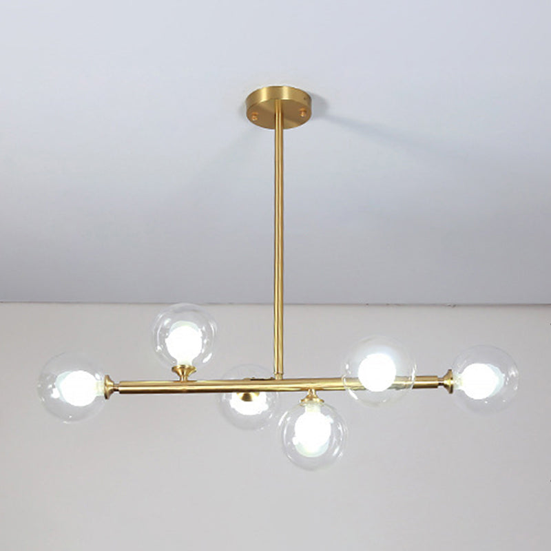 Nordic Bubbles Hanging Island Light Glass Island Pendant Light for Dining Room