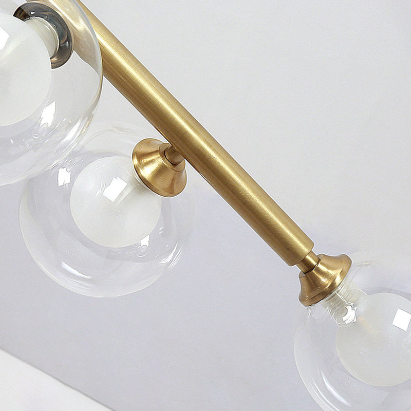 Nordic Bubbles Hanging Island Light Glass Island Pendant Light for Dining Room