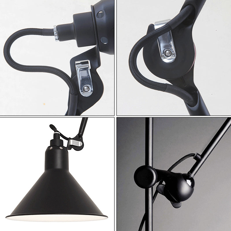 Modern Wall Sconce Linear Shape Reading Wall Light with Metal Shade for Bedroom