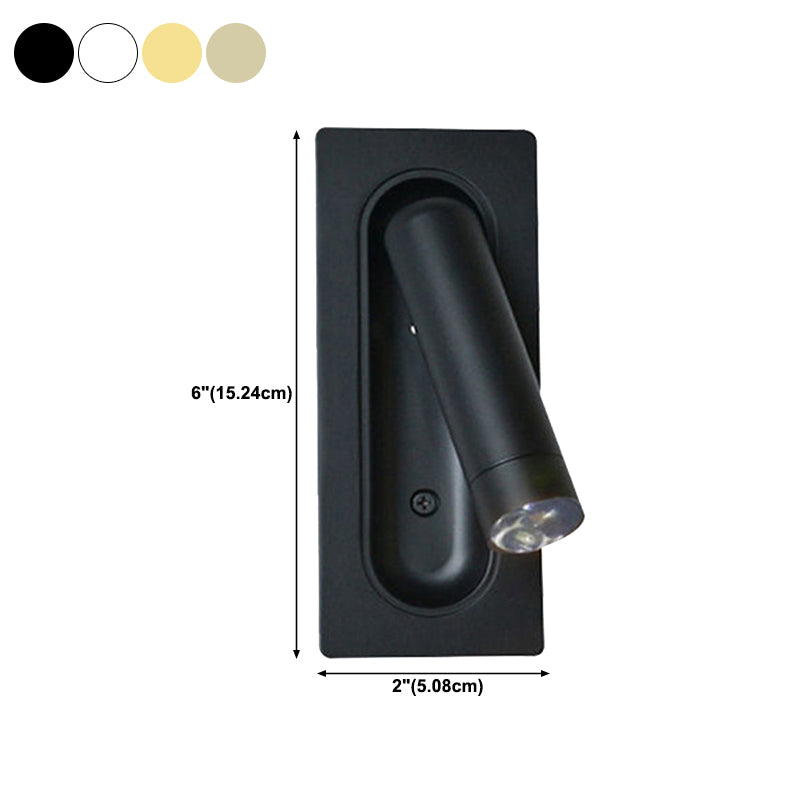 1 Light Wall Sconce Modern Style Metal Wall Lighting for Bedside