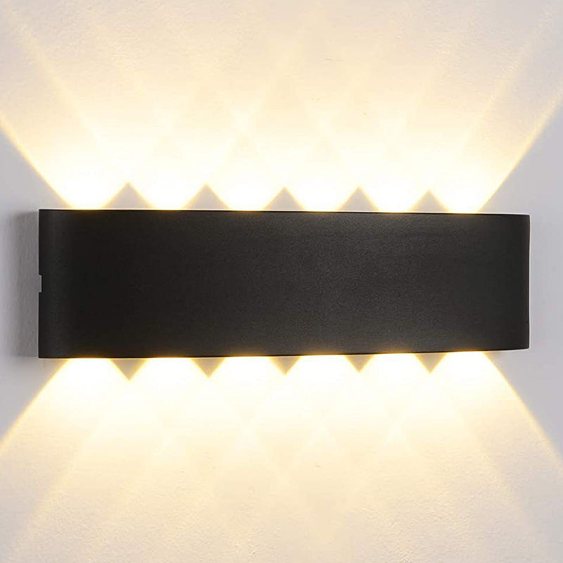 Multi Lights Wall Mount Light Modern Black LED Wall Light for Living Room