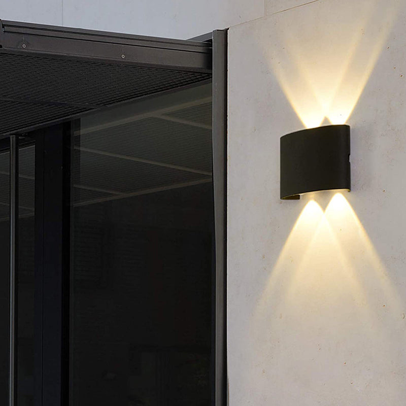 Multi Lights Wall Mount Light Modern Black LED Wall Light for Living Room