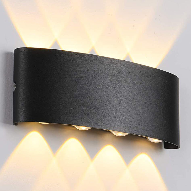 Multi Lights Wall Mount Light Modern Black LED Wall Light for Living Room