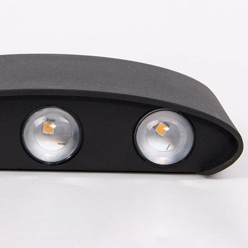 Multi Lights Wall Mount Light Modern Black LED Wall Light for Living Room