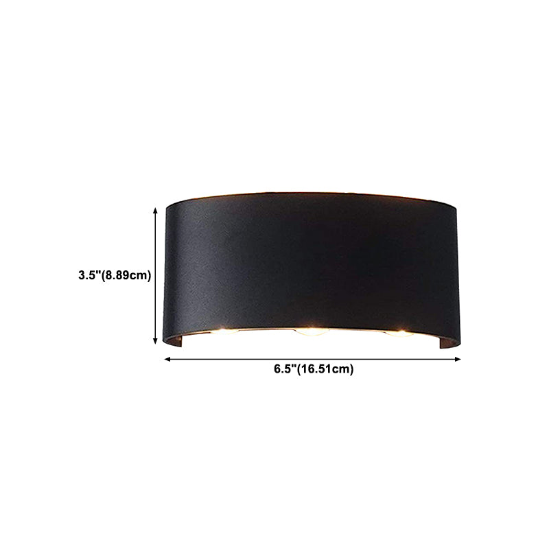 Multi Lights Wall Mount Light Modern Black LED Wall Light for Living Room