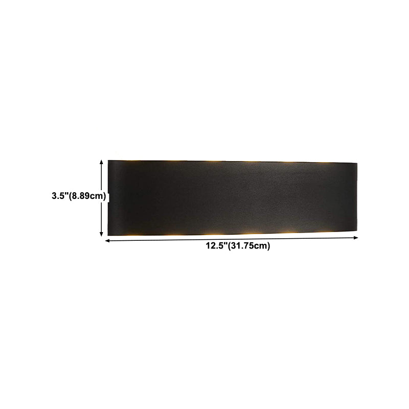 Multi Lights Wall Mount Light Modern Black LED Wall Light for Living Room