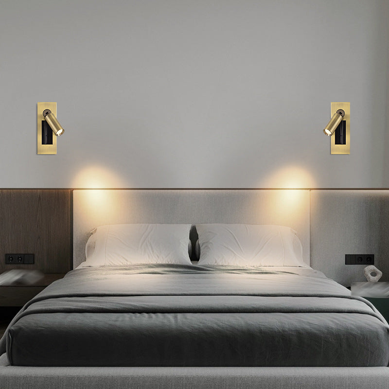 1 Light Wall Sconce Modern Style Metal Wall Lighting for Bedside