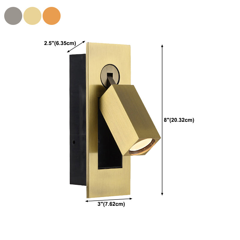 1 Light Wall Sconce Modern Style Metal Wall Lighting for Bedside