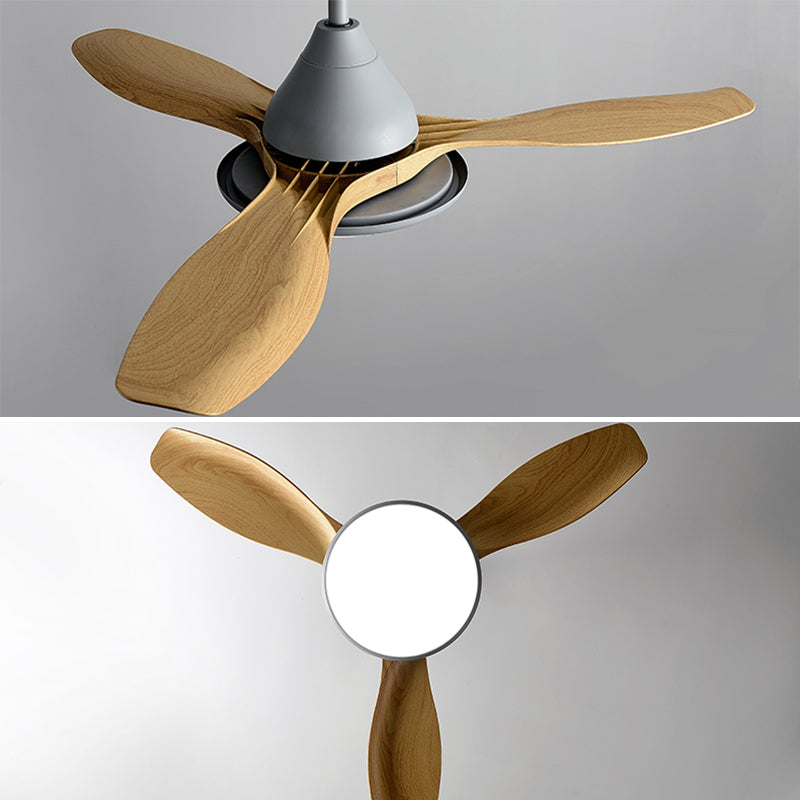 Unique Shape Metal Ceiling Fan Light Kids Style 1-Light Ceiling Fan Lamp for Living Room