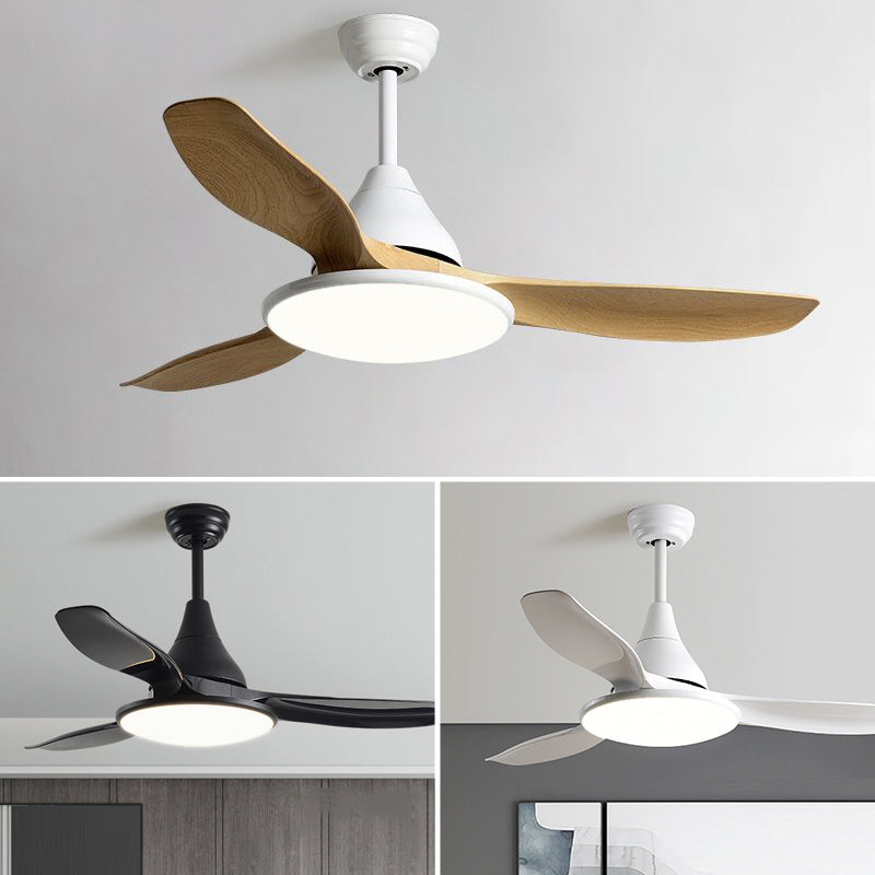 Unique Shape Metal Ceiling Fan Light Kids Style 1-Light Ceiling Fan Lamp for Living Room